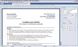 Symphony Documents (cliquez pour agrandir) Interface Lotus Symphony Documents